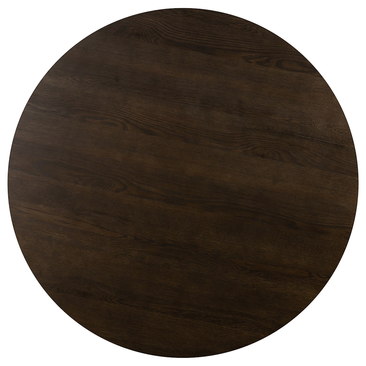 Armen Living Gatsby Oak and Metal Round Dining Table