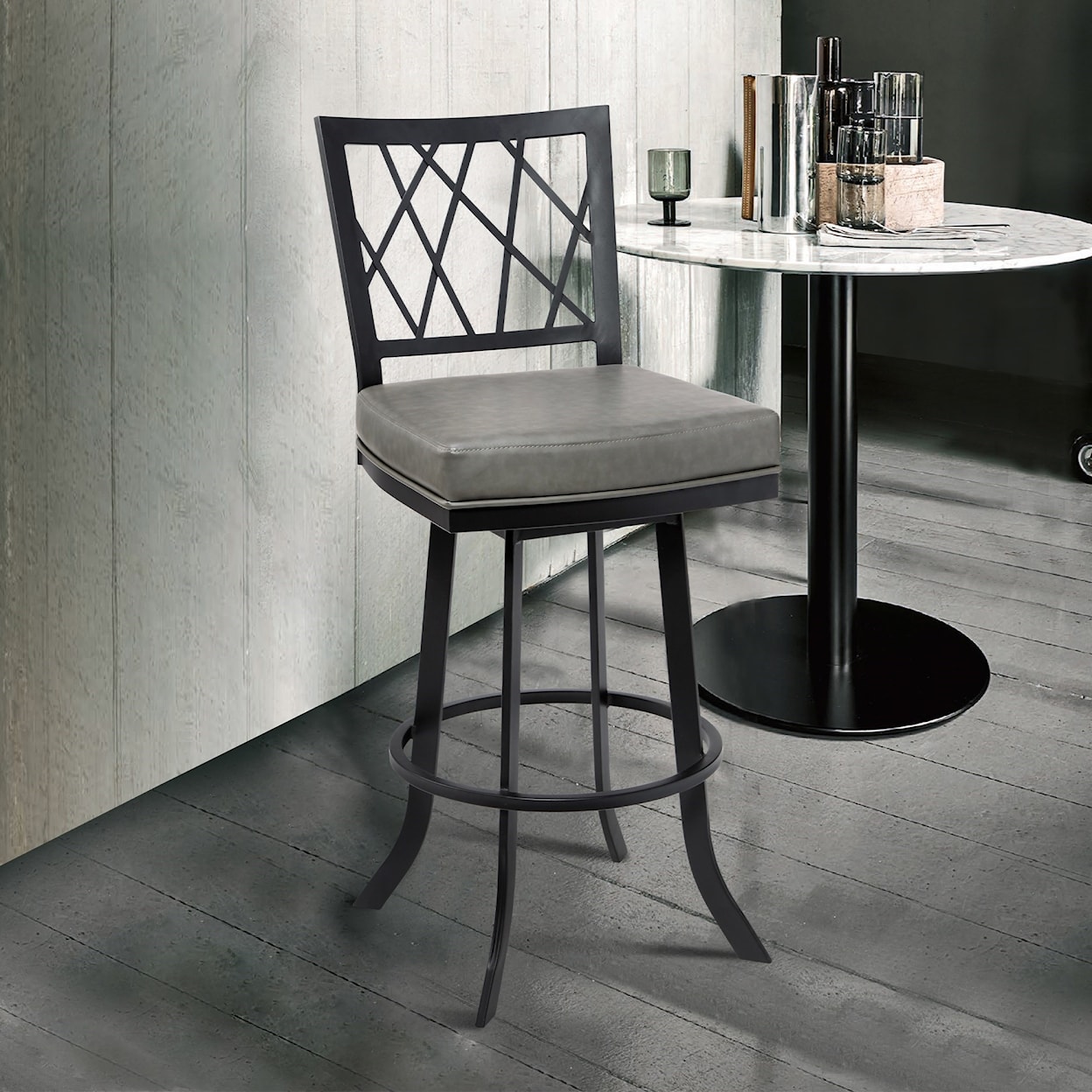 Armen Living Giselle Contemporary 30" Bar Height Barstool