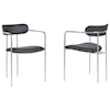 Armen Living Gwen Contemporary Dining Chair - Set of 2