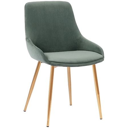 Sage Velvet Dining Accent Chair