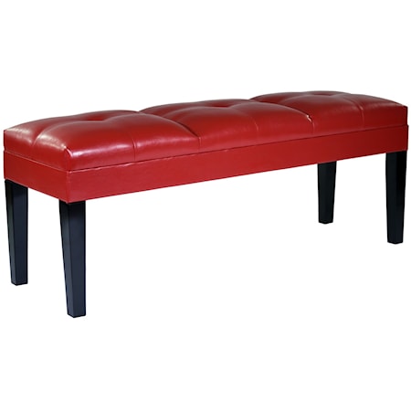 Bonded Leather Bench