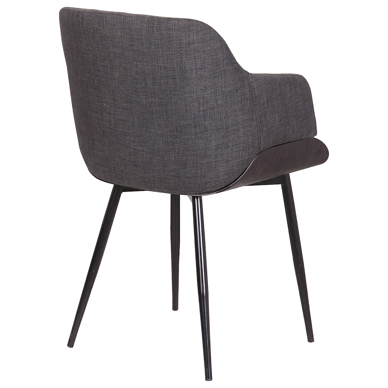 Armen Living Jaida Charcoal Cushion Arm Chair