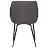 Armen Living Jaida Charcoal Cushion Arm Chair