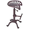 Armen Living Jax Adjustable Tractor Bar Stool