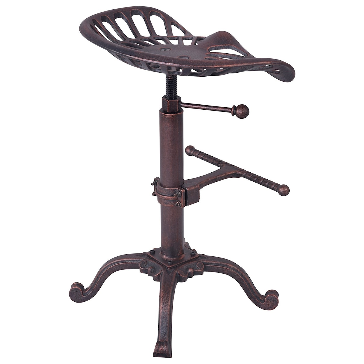 Armen Living Jax Adjustable Tractor Bar Stool