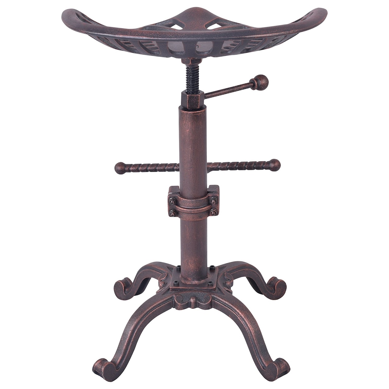 Armen Living Jax Adjustable Tractor Bar Stool