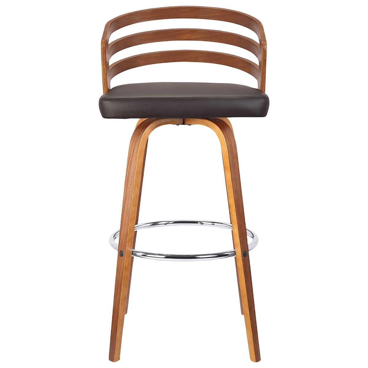 Armen Living Jayden 26" Mid-Century Swivel Counter Height Stool