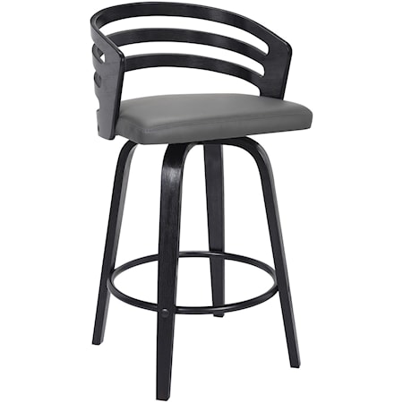 Contemporary 26" Counter Height Swivel Stool