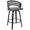 Armen Living Jayden Contemporary 26" Counter Height Swivel Stool