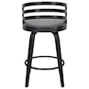 Armen Living Jayden Contemporary 26" Counter Height Swivel Stool