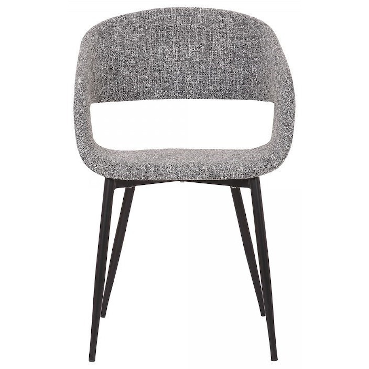 Armen Living Jocelyn Mid-Century Grey Dining Accent Chair