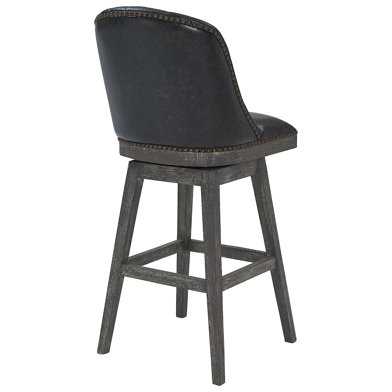 Armen Living Journey 30" Bar Height Wood Swivel Barstool 