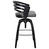 Armen Living Kiara Contemporary Adjustable Barstool