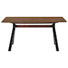 Armen Living Laredo Mid-Century Modern Walnut Wood Dining Table