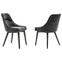 Charcoal Upholstered Dining Chair - Set of 2