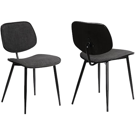 Charcoal Modern Dining Accent Chairs Set