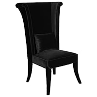 Velvet Wing Back Dining Host Chair