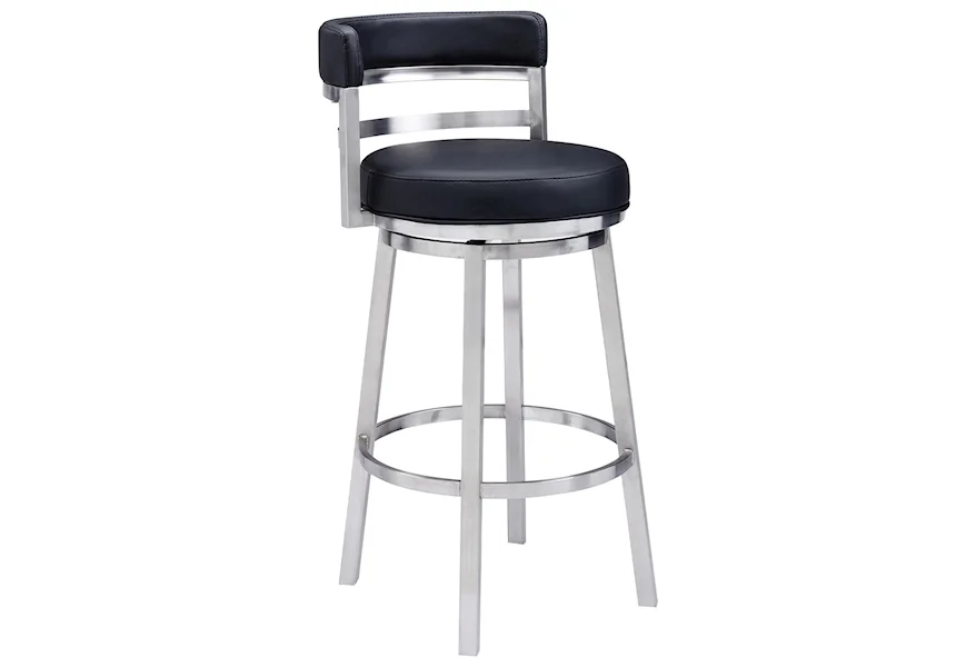 Madrid 30" Barstool by Armen Living at Darvin Furniture