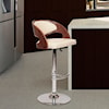 Armen Living Malibu Adjustable Upholstered Swivel Bar Stool