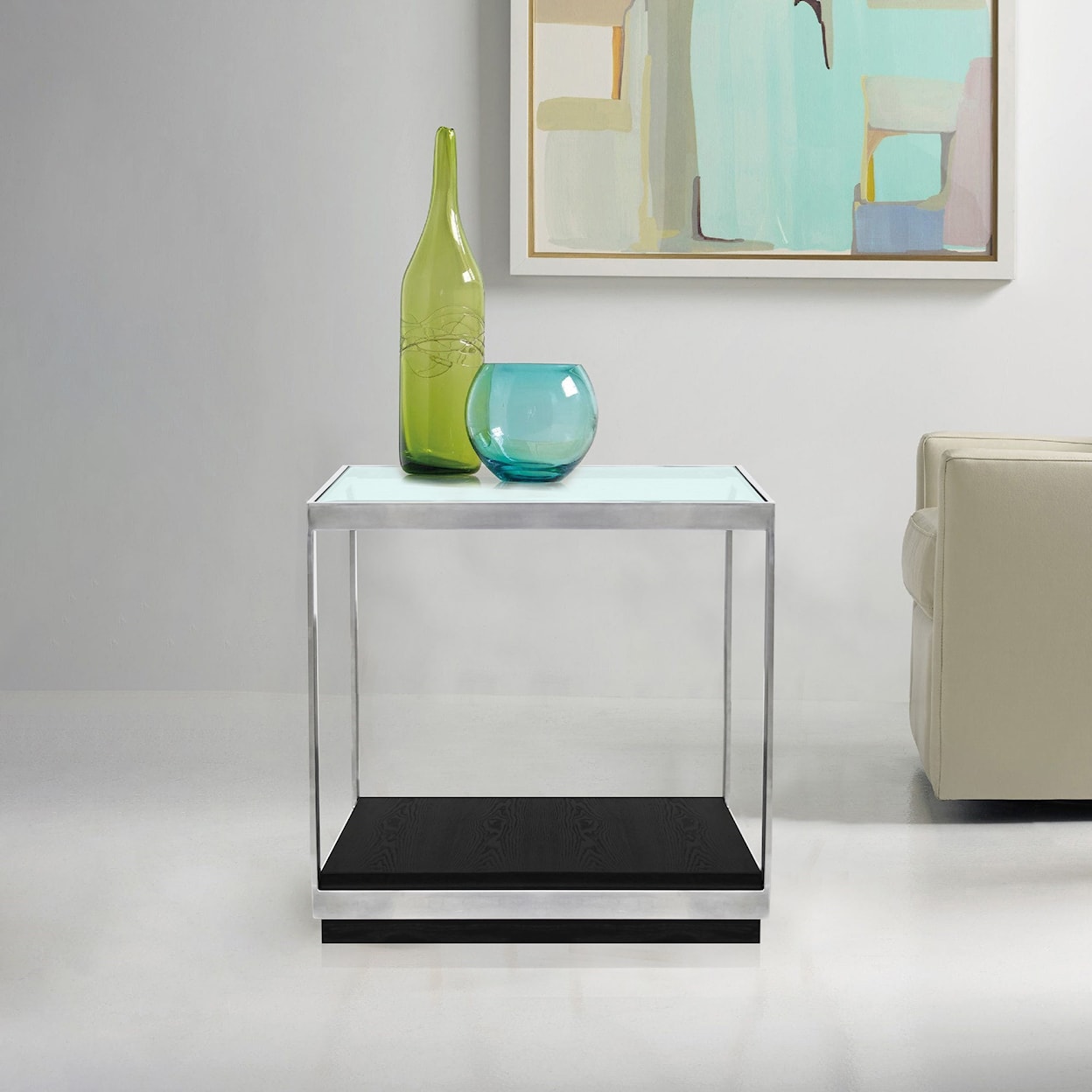 Armen Living Manchester Contemporary End Table