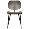 Armen Living Miki Walnut Wood Dining Accent Chair Set