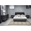 Armen Living Mohave 3 Piece Acacia Queen Bed and Nightstands Bed