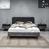 Armen Living Mohave 3 Piece Acacia Queen Bed and Nightstands Bed