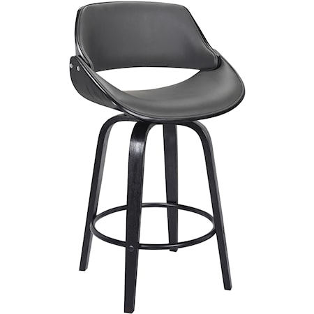 Contemporary 26" Counter Height Swivel Stool