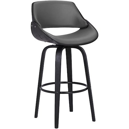 Contemporary 30" Bar Height Swivel Barstool