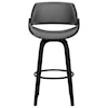 Armen Living Mona Contemporary 30" Bar Height Swivel Barstool