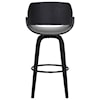 Armen Living Mona Contemporary 30" Bar Height Swivel Barstool