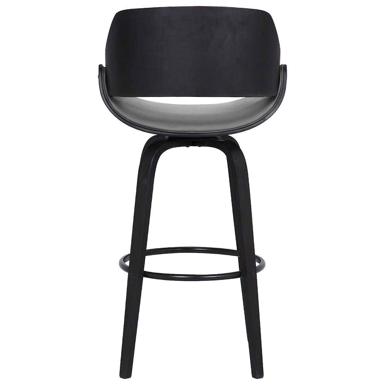 Armen Living Mona Contemporary 30" Bar Height Swivel Barstool