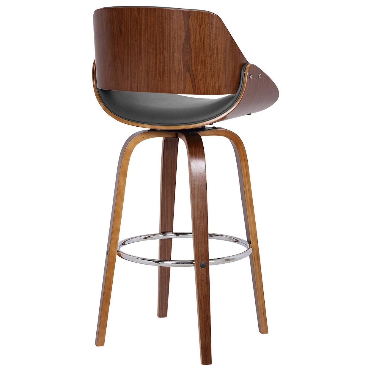 Armen Living Mona Contemporary 26" Counter Height Swivel Stool