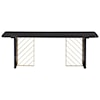 Armen Living Monaco Black Wood Coffee Table