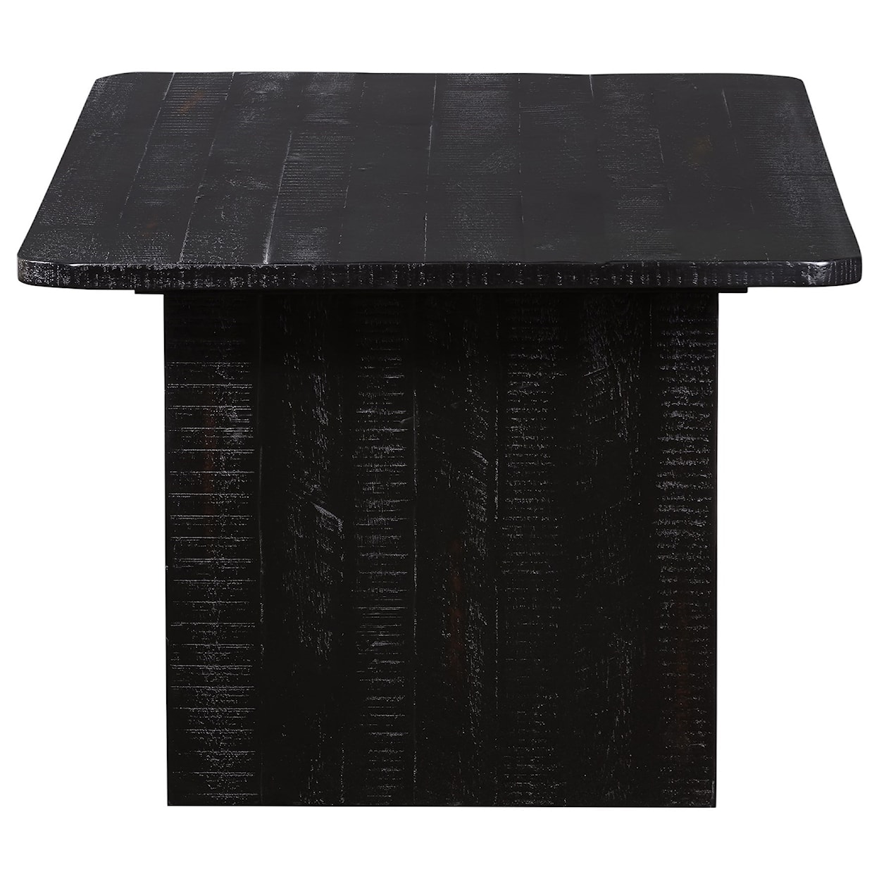 Armen Living Monaco Black Wood Coffee Table