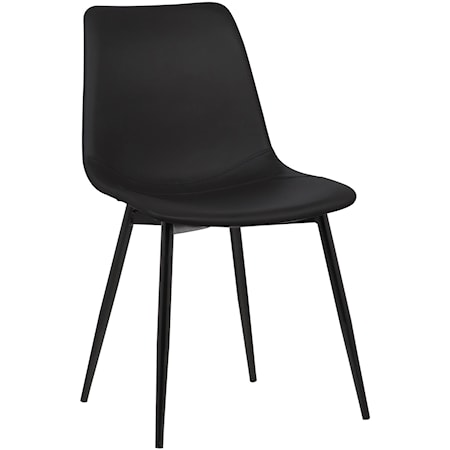 Contemporary Dining Chair in Faux Leather