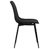 Armen Living Monte Contemporary Dining Chair in Faux Leather