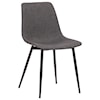 Armen Living Monte Contemporary Dining Chair in Faux Leather 