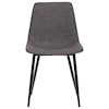 Armen Living Monte Contemporary Dining Chair in Faux Leather 