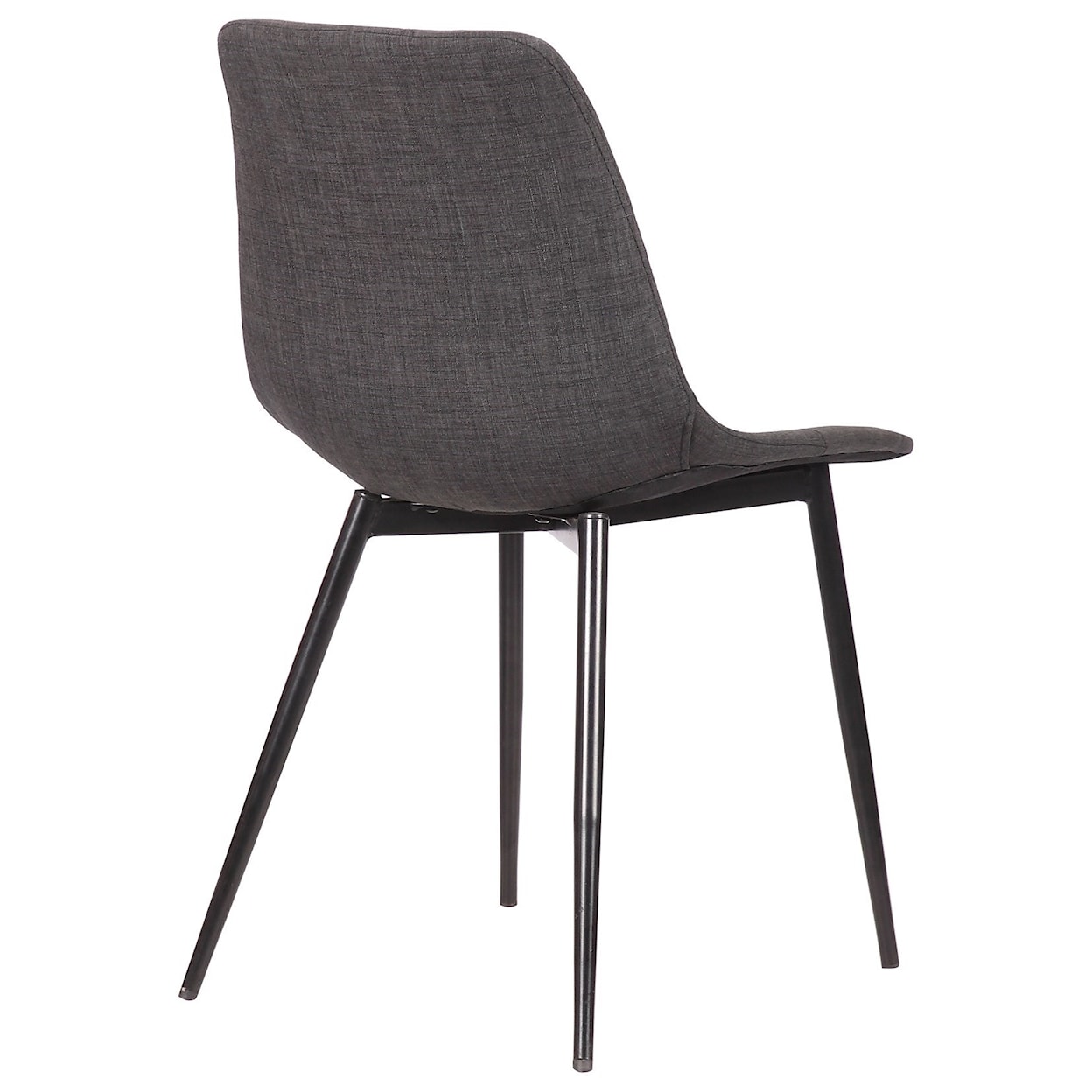 Armen Living Monte Contemporary Dining Chair in Faux Leather 