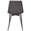 Armen Living Monte Contemporary Dining Chair in Faux Leather 