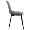 Armen Living Monte Contemporary Dining Chair in Faux Leather