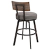 Armen Living Montreal Mid-Century Adjustable Barstool