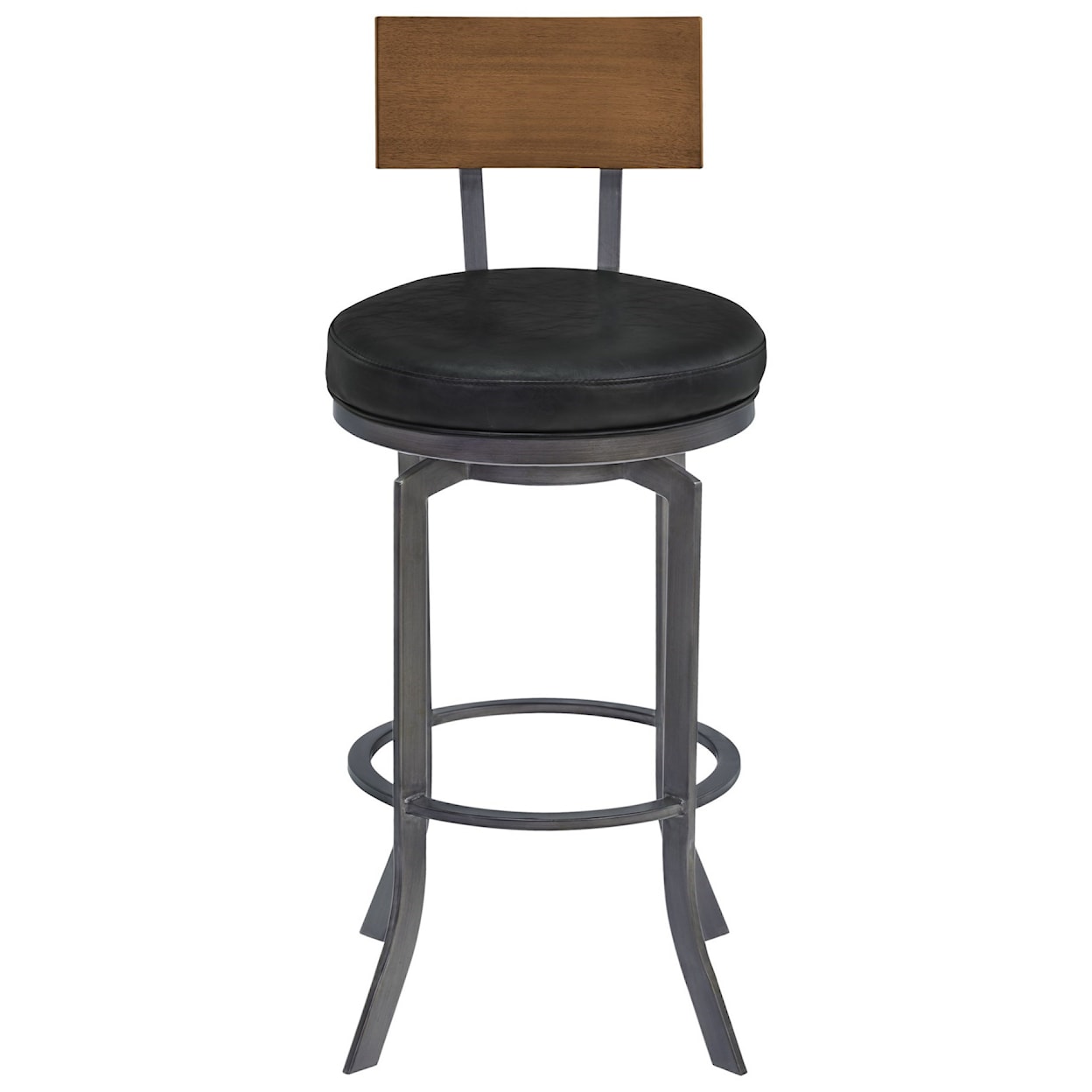 Armen Living Ojai 30" Bar Height Metal Swivel Barstool