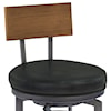 Armen Living Ojai 30" Bar Height Metal Swivel Barstool