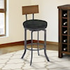 Armen Living Ojai 30" Bar Height Metal Swivel Barstool