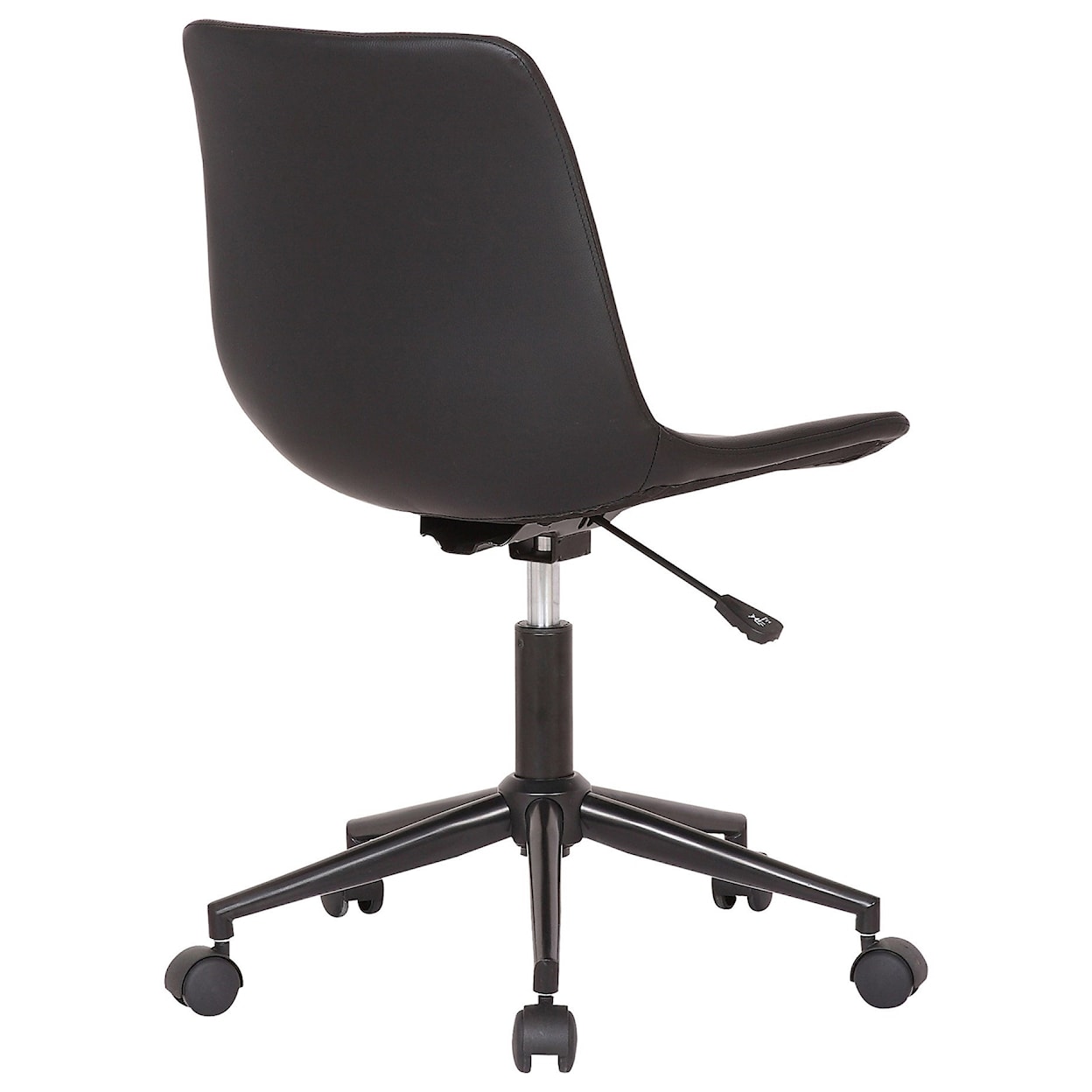 Armen Living Optima Adjustable Black Faux Leather Task Chair