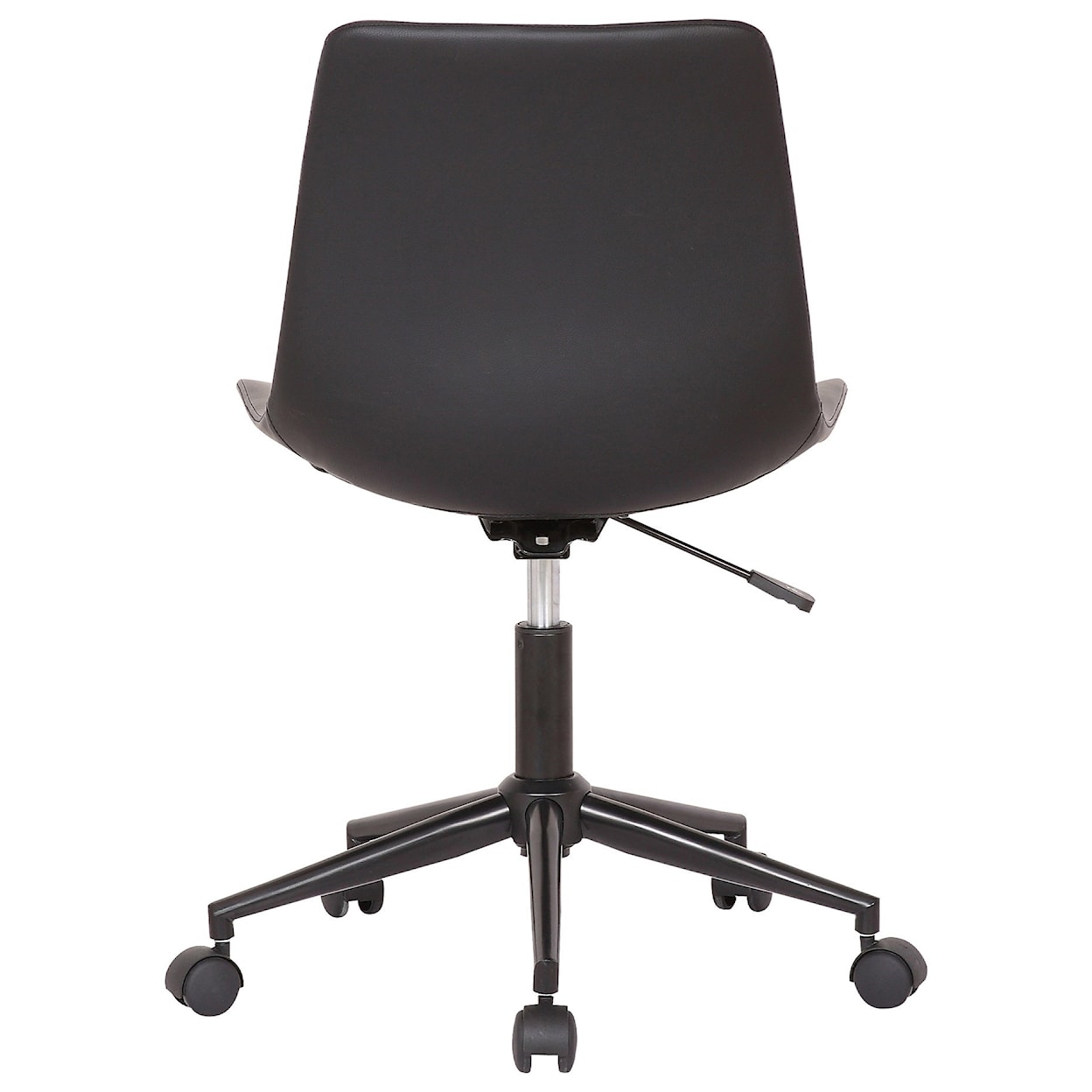Armen Living Optima Adjustable Black Faux Leather Task Chair