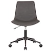 Armen Living Optima Adjustable Grey Faux Leather Task Chair