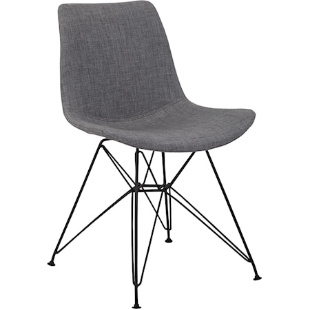 Contemporary Dining Chair in Charcoal